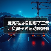 跑完马拉松腿疼了三天:负离子对运动恢复有帮助吗?(图3) 跑完马拉松腿疼了三天:负离子对运动恢复有帮助吗?(图3)