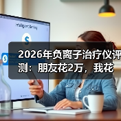 2026年负离子治疗仪评测:朋友花2万,我花了不到2000,测完3台我傻了(图1) 2026年负离子治疗仪评测:朋友花2万,我花了不到2000,测完3台我傻了(图1)