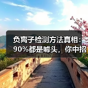 负离子检测方法真相:90%都是噱头,你中招了吗?(图4) 负离子检测方法真相:90%都是噱头,你中招了吗?(图4)
