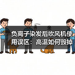 负离子染发后吹风机使用误区:高温如何毁掉发色?(图4) 负离子染发后吹风机使用误区:高温如何毁掉发色?(图4)