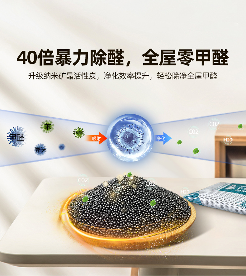 活性炭除甲醛除醛宝新房装修去异味竹炭包家用1000碘值碳包去甲醛-阿里巴巴